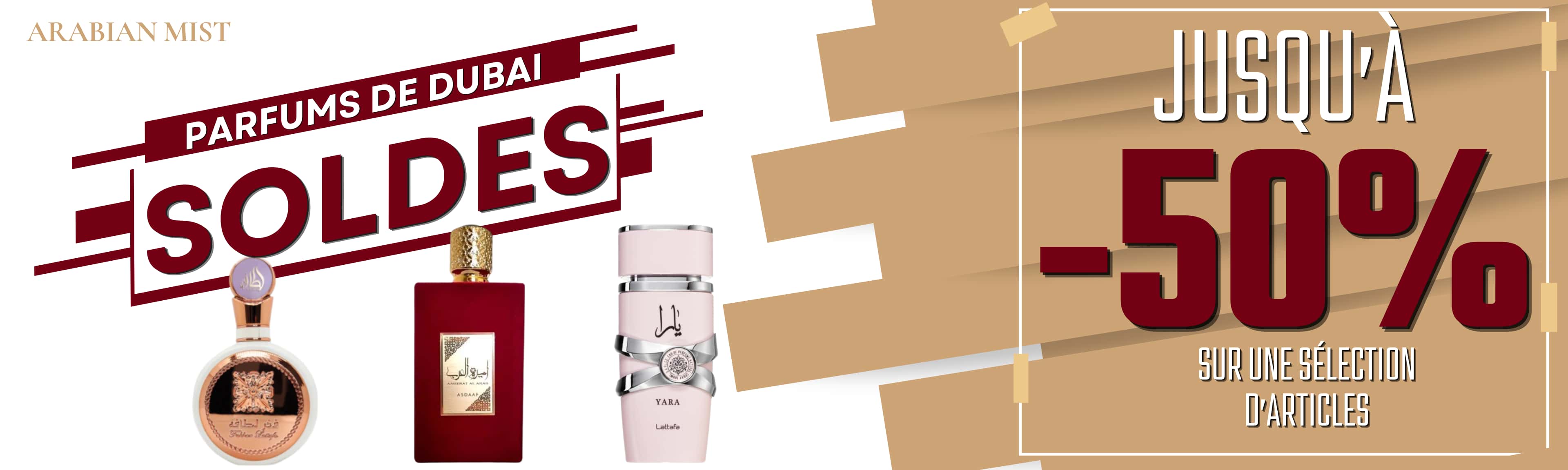 ad for arabianmist e-commerce perfumes